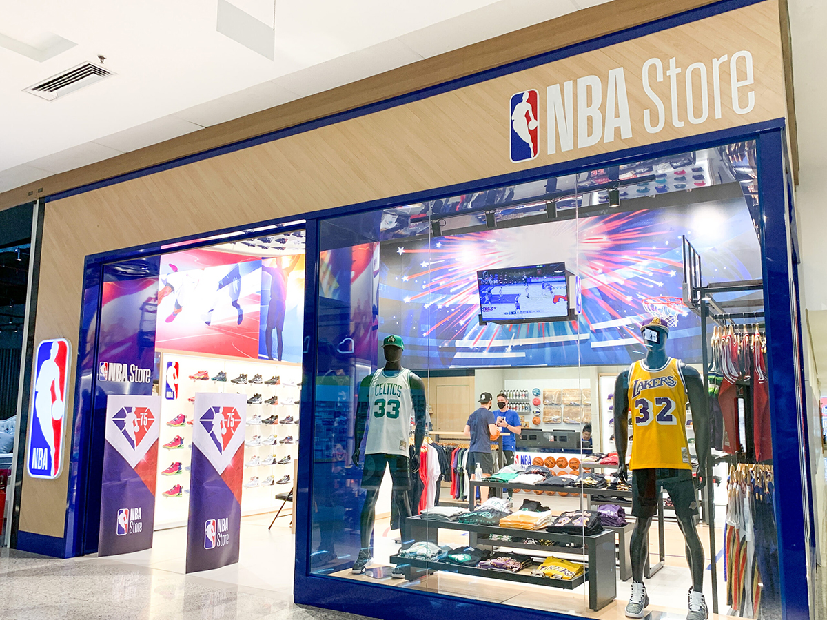 NBA Store é a mais nova marca internacional e exclusiva do Shopping Catuaí Palladium