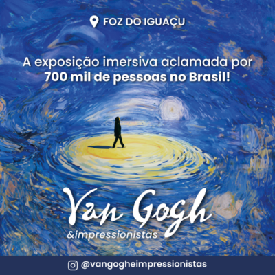 Van Gogh & Impressionistas: exposição imersiva aclamada por 700 mil pessoas no Brasil chega a Foz do Iguaçu em agosto