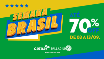 Shopping Catuaí Palladium promove “Semana Brasil” com descontos de até 70%