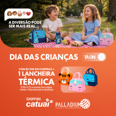 Dia das Crianças: Catuaí Palladium reúne presentes, diversão e experiências para toda a família